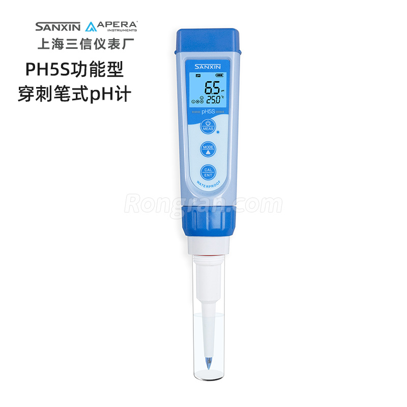 上海三信PH5S功能型穿刺筆式pH計