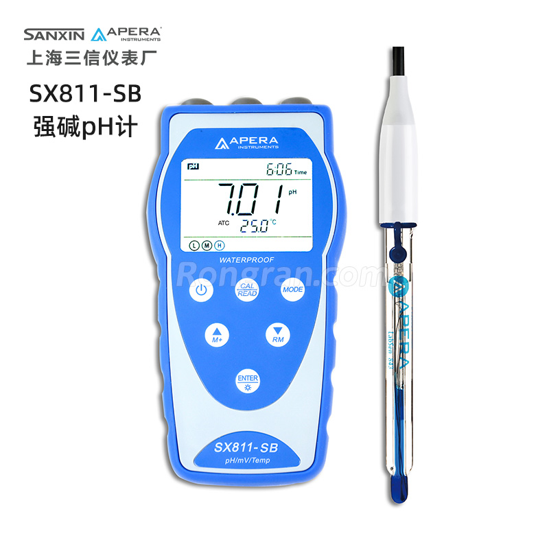 上海三信SX811-SB強(qiáng)堿pH計(jì)