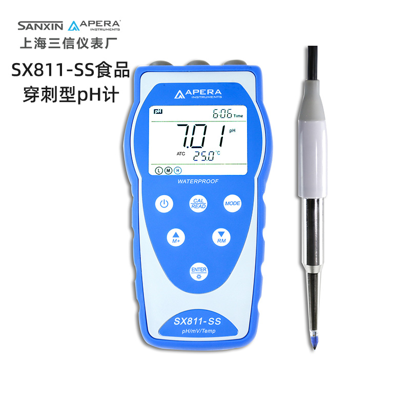 上海三信SX811-SS食品穿刺型pH計